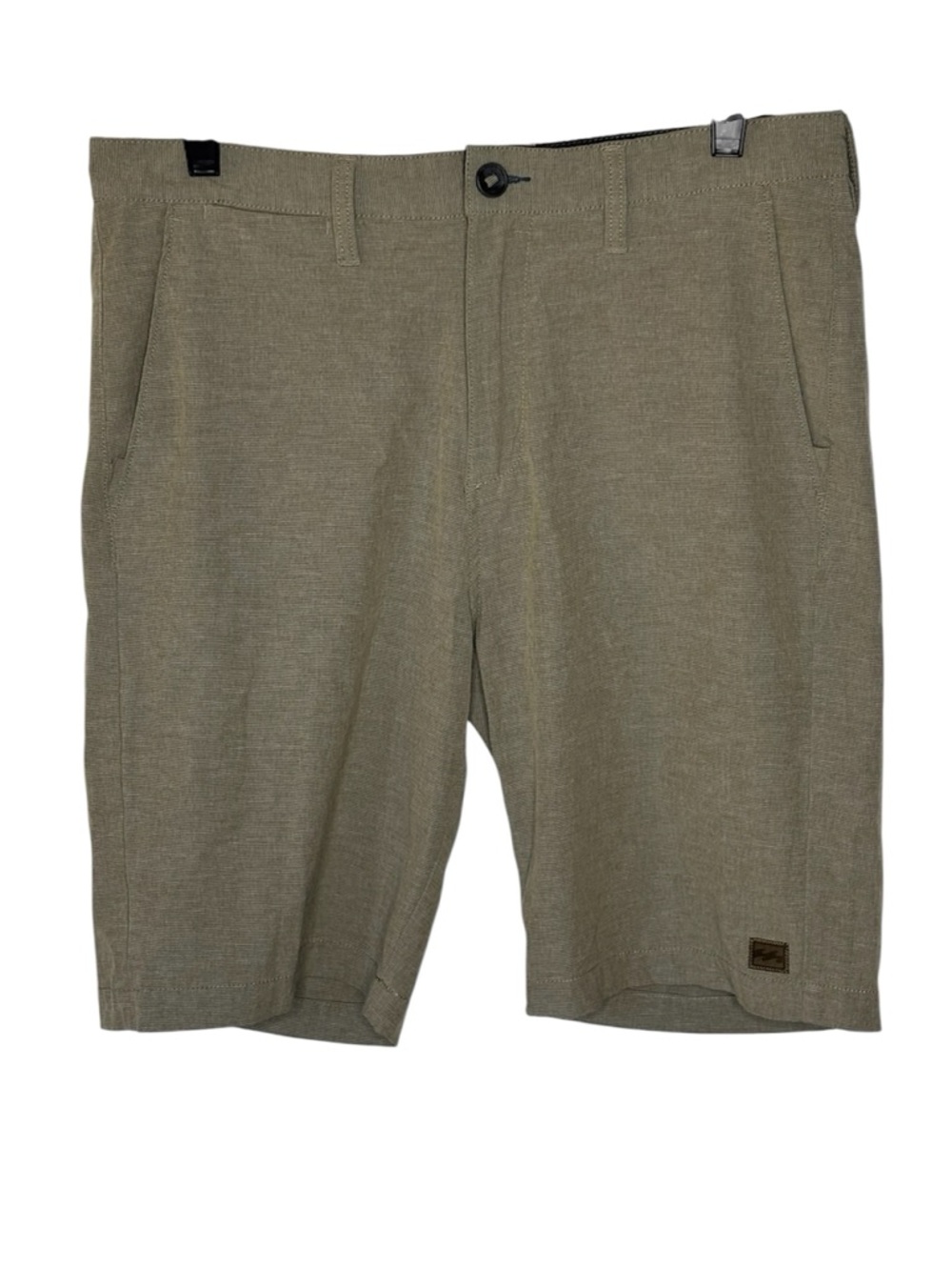 Billabong Men's Crossfire Shorts 32 Mid Length Hybrid Submersibles Stretch Khaki